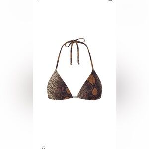 Skims desert snake print bikini top